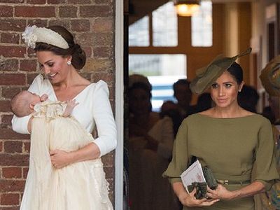 Perbandingan Gaya Kate Middleton-Meghan Markle di Pembaptisan Louis