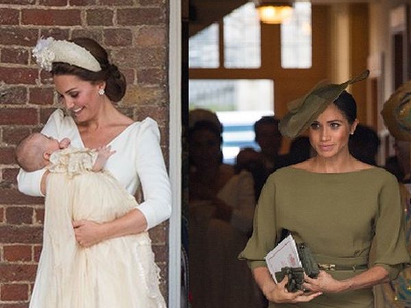 Perbandingan Gaya Kate Middleton-Meghan Markle di Pembaptisan Louis