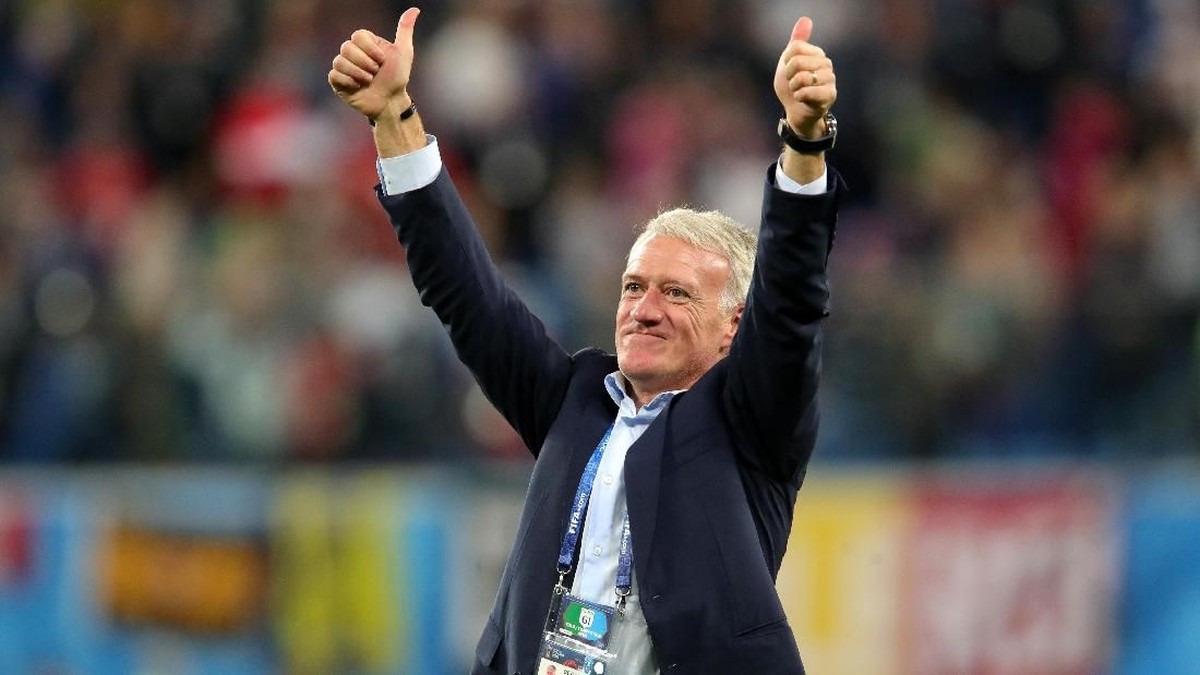 Pelatih Prancis, Didier Deschamps. (Foto: Alexander Hassenstein/Getty Images)