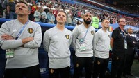 Thierry Henry, yang mengantar Prancis juara Piala Dunia 1998, justru harus menghadapi negaranya sendiri di semifinal Piala Dunia 2018. Ia menjadi asisten pelatih Belgia. (Foto: Catherine Ivill/Getty Images)