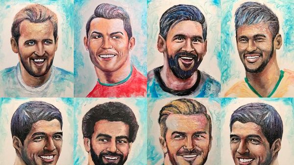 Wow! Para Bintang Lapangan Ini Dilukis dari Pasta Gigi