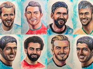 Wow! Para Bintang Lapangan Ini Dilukis dari Pasta Gigi