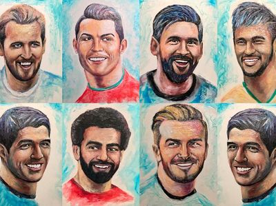 Wow! Para Bintang Lapangan Ini Dilukis dari Pasta Gigi