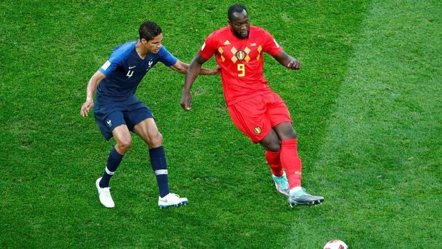 Belgia gagal menembus pertahanan Prancis di laga semifinal Piala Dunia 2018.
