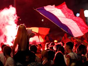 Prancis ke Final, Suporter Berpesta