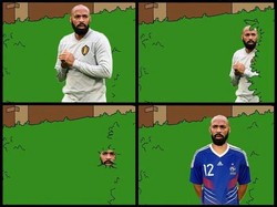 Henry kira-kira bakal mengganti jersey Belgia-nya dengan jersey Prancis tidak ya? (Foto: Twitter @TrollFootball/Skricardi)
