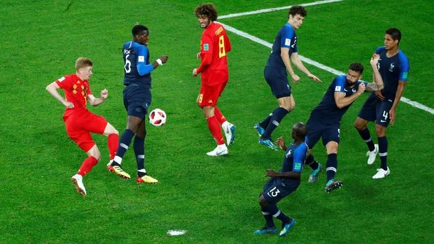 LIVE: Prancis vs Belgia di Semifinal Piala Dunia 2018