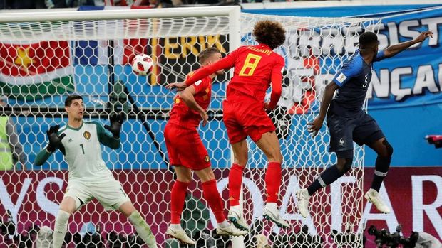 Gol tunggal Samuel Umtiti antar Prancis lolos ke final Piala Dunia 2018.
