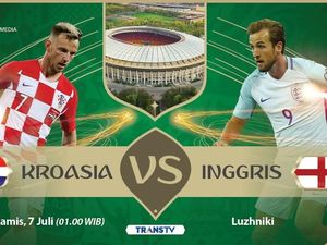 Live Report Piala Dunia 2018: Kroasia vs Inggris