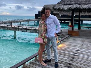 Foto: Liburan Romantis Jamie Vardy dan Istri