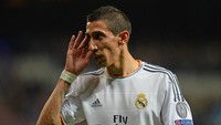 2. Angel Di Maria meninggalkan Real Madrid pada musim panas 2014 untuk bergabung ke Manchester United. Biaya transfernya saat itu adalah 59,7 juta pound sterling (67,5 juta euro) belum termasuk tambahan potensial berupa bonus dan biaya lain. (Foto: Mike Hewitt/Getty Images)