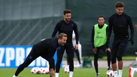 Harry Kane terlihat sangat semringah. REUTERS/Lee Smith.