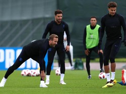 Harry Kane terlihat sangat semringah. REUTERS/Lee Smith.
