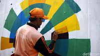Warna-warni Asian Games Percantik Flyover Abdullah Syafei
