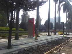 Jelang Asian Games, Trotoar di Jalur Sudirman hingga GBK Dipercantik