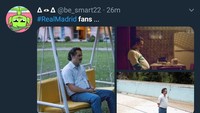 Hari-hari kelabu bakal dilalui fans Madrid dengan termenung, meratapi kepergian pemain yang sudah menyumbang empat trofi Liga Champions tersebut. (Foto: Twitter @be_smart22)