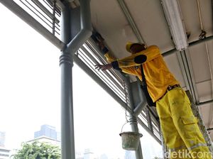 JPO di Kawasan Sudirman Dipercantik