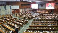 Bangku-bangku Kosong di DPR Saat Rapat Paripurna RAPBN