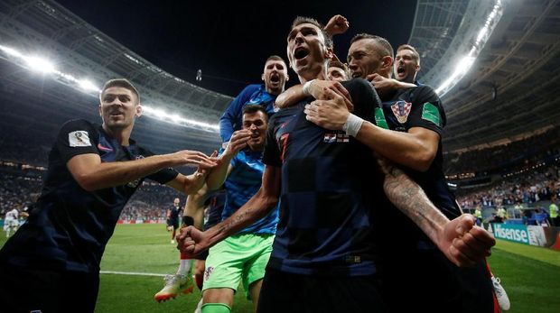 Kroasia menunjukkan mental bertanding yang hebat di Piala Dunia.