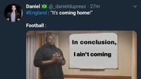 Sepakbola pun tampaknya tidak mau pulang ke negara penemunya yakni Inggris. (Foto: Twitter @_danielduperez)