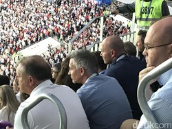 Asyiknya Lineker-Shearer Nonton Inggris vs Kroasia di Luzhniki