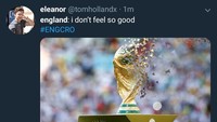 Trofi Jules Rimet pun sirna di benak fans Inggris yang sebelumnya yakin betul bakal mendapatkannya. (Foto: Twitter @timholladdx)