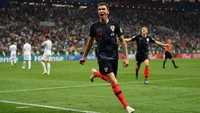 Sebagai penyerang tengah, Mario Mandzukic pantas menjadi andalan. Dia memberi kontribusi dua gol untuk Kroasia. (Foto: Dan Mullan/Getty Images)