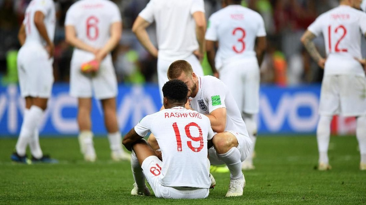 Timnas Inggris dikalahkan Kroasia pada semifinal Piala Dunia 2018 (Shaun Botterill/Getty Images)