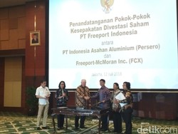 Nilai Akuisisi 51% Saham Freeport Rp 53 Triliun