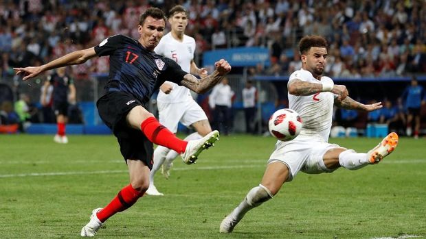 Mario Mandzukic mencetak tiga gol di Piala Dunia 2018.