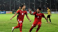 Indonesia sebenarnya tampil baik setelah unggul cepat lewat penalti Egy Maulana Vikri. Namun Malaysia mampu menyamakan kedudukan dan memaksa pertandingan dilanjutkan dengan adu penalti. ANTARA FOTO/Zabur Karuru.