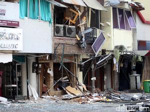 Penampakan Ruko di Kebayoran Baru yang Hancur Akibat Ledakan