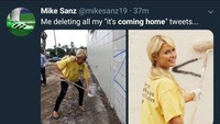 Fans Inggris pasti mulai menghapus deretan status soal Football Its Coming Home nih biar gak malu usai gagal mewujudkannya. (Foto: Twitter @mikesanz19)