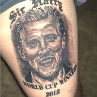 Prematur! Fans Ini Punya Tato Gede Inggris Juara Piala Dunia 2018