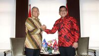 Bahas Politik, Wakil Ketua Wanbin Demokrat Sambangi Kantor PDIP