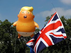 Ada Balon Bayi Trump Melayang di Langit Kota London