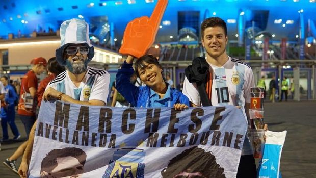 Dinda, salah satu volunteer Piala Dunia 2018 yang berasal dari Indonesia