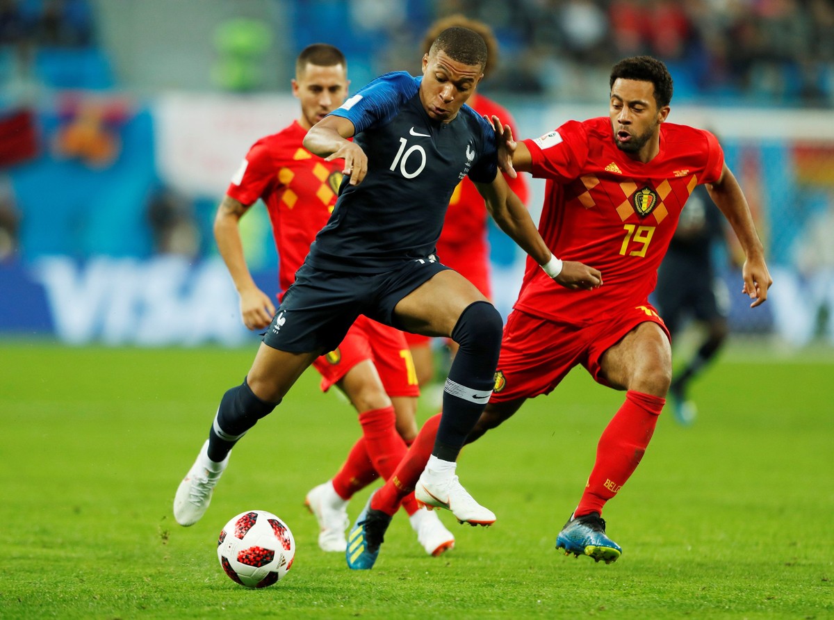 Aksi Kylian Mbappe di Piala Dunia 2018 memesona Kaka (Foto: Lee Smith/Reuters)