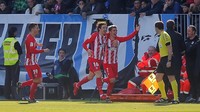 Atletico Madrid memiliki tiga pemain yang akan tampil di final; Sime Vrsaljko (Kroasia), dan Lucas Hernandez dan Antoine Griezmann (Prancis). (Foto: Jon Nazca/Reuters)
