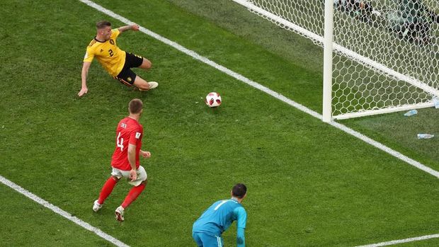 Timnas Inggris dua kali menelan kekalahan dari Belgia di Piala Dunia 2018.