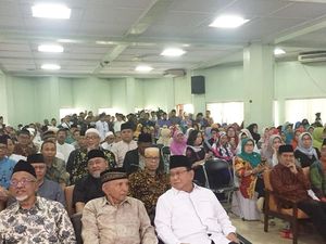 Momen Akrab Prabowo dan Amien Rais di Halalbihalal DDII