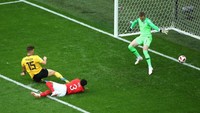 Bertanding di Saint-Petersburg Stadium, Saint-Petersburg, Sabtu (14/7/2018), Belgia unggul sejak menit keempat. Thomas Meunier merobek gawang Inggris di menit keempat. REUTERS/Michael Dalder.