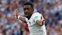 Ousmane Dembele. Masuk skuat juara Prancis di Piala Dunia 2018 tapi tidak main di final. Dembele bersiap menjalani musim keduanya dengan Barcelona. (Foto: Maxim Shemetov/Reuters)
