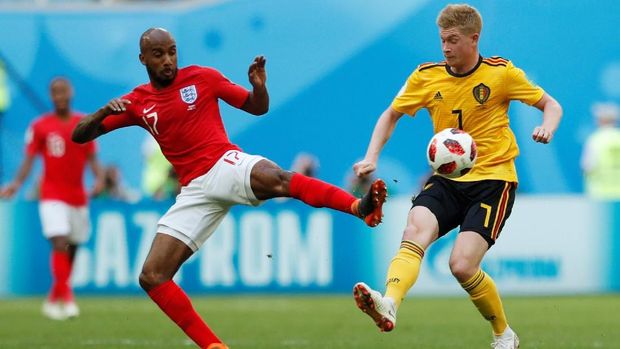 Inggris menguasai jalannya pertandingan babak pertama dengan 57 persen penguasaan bola namun tidak bisa mencetak gol.