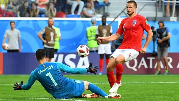 Eric Dier gagal memanfaatkan peluang di babak kedua.