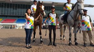 Gaya Sandi dan Mentan Berkuda Tinjau Venue Equestrian