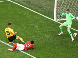 Babak I: Belgia Ungguli Inggris Lewat Gol Cepat Meunier