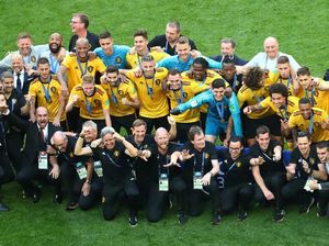 Juara Tiga, Belgia Pamer Medali Juara Tiga, Belgia Pamer Medali