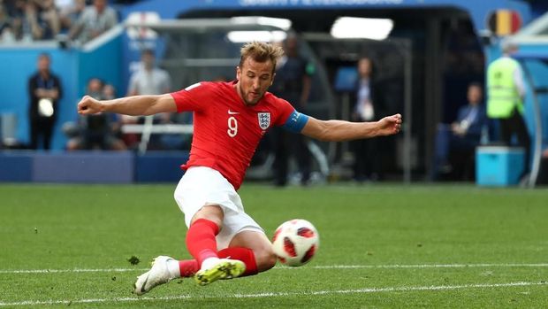 Harry Kane masih berada di puncak daftar top skor Piala Dunia 2018 dengan enam gol.