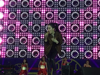 Syahrini Bikin Cetar Konser Piala Dunia 2018